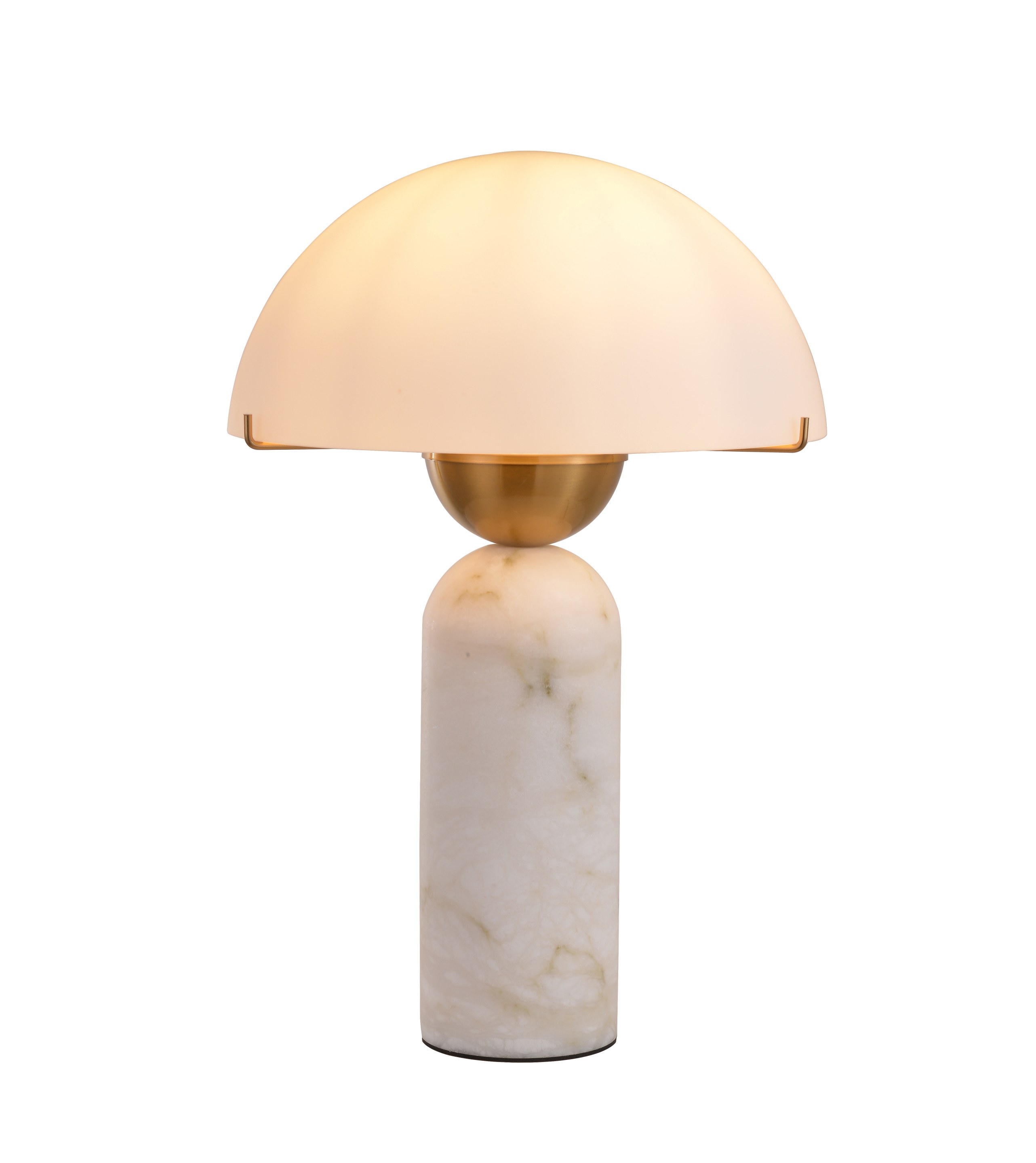 Alabast champignon bordlampe