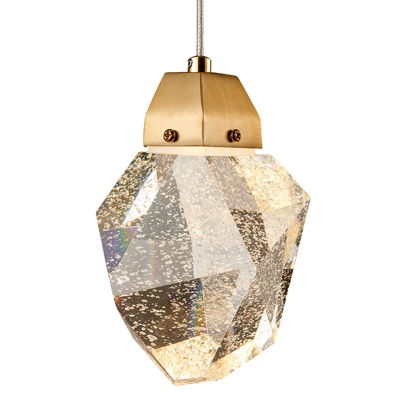 Bubble Crystal lysekrone til højt til loftet
